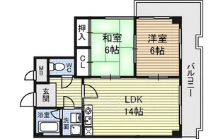 アベニュー泉【2階】の間取り