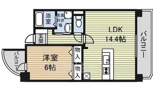 瑠璃光ビル【10階】の間取り
