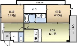 スリーディーガーデン本山【5階】の間取り