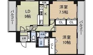石町マンション【12階】の間取り