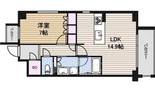 グランマスト白壁二丁目【1階】の間取り