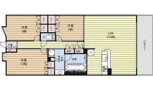 LaSante東白壁【4階】の間取り