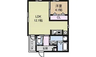 グランレーヴ吹上【1階】の間取り