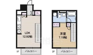 N.S.ZEAL 泉【8階】の間取り