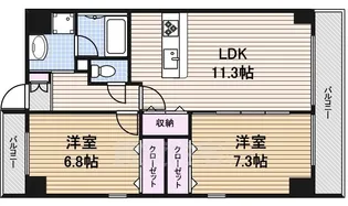 ラ・トゥール代官町【7階】の間取り