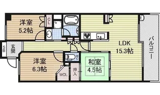 レジディア泉【3階】の間取り