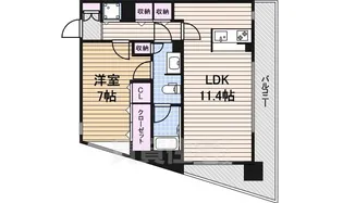 ヴァリエ東別院【7階】の間取り