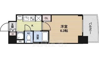 プレサンス金山グリーンパークス【9階】の間取り