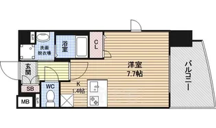 プレサンス金山グリーンパークス【5階】の間取り