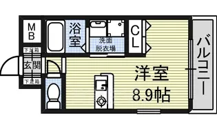 プレサンス鶴舞駅前ブリリアント【11階】の間取り