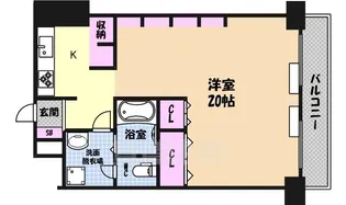 ハイライク栄ハイツ【8階】の間取り