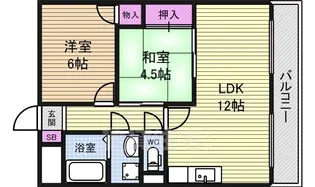 ファミール八代【3階】の間取り