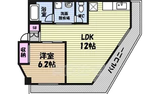 森ビル【6階】の間取り