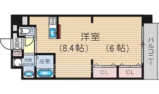 グレース元今里【8階】の間取り