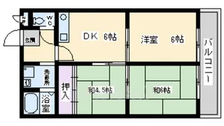 リバティ初芝【3階】の間取り