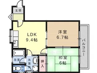 カステル・ヌォーボ【2階】の間取り