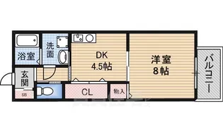 ヒルズ シンシア【1階】の間取り