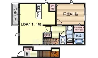 大阪府堺市美原区北余部【アパート】の間取り