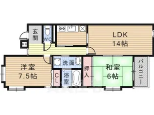 アレグレス【1階】の間取り