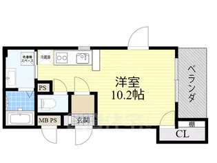 大阪府堺市西区鳳東町4丁【マンション】の間取り