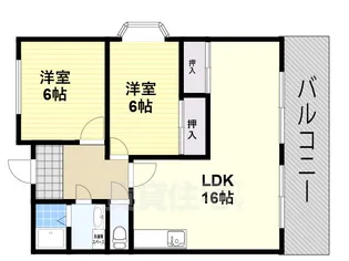 大阪府堺市北区長曽根町【マンション】の間取り