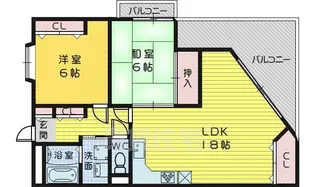 ウインザー皐月【4階】の間取り