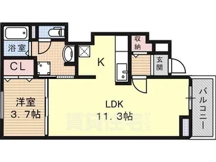 ソレアードユニティ2【1階】の間取り