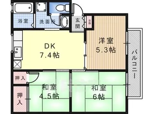 大阪府堺市中区土師町2丁【アパート】の間取り