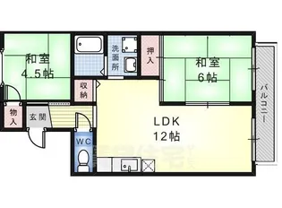 ヴァンヴェール【2階】の間取り