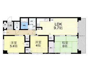 ジュエルコート甲子園口II【2階】の間取り