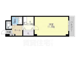 コンフォール長吉【9階】の間取り