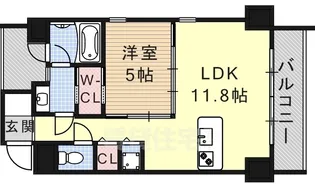 IZ-Residence【5階】の間取り