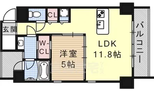 IZ-Residence【9階】の間取り