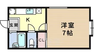 大道ハイツ【2階】の間取り