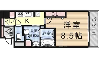 オリエンタル阿倍野メゾン【2階】の間取り