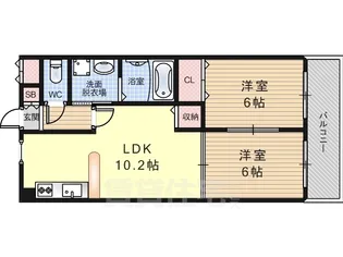ミヤコーハイツ1【303号室】の間取り