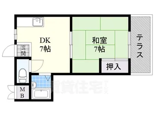 グランドール服部【1階】の間取り