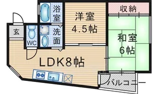 クレセント南町【3階】の間取り
