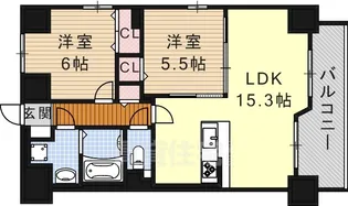 カーサジマーレ【10階】の間取り