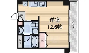ラッフル新栄【6階】の間取り