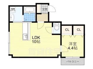 大阪府摂津市千里丘1丁目【マンション】の間取り