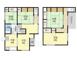 大阪府摂津市千里丘東4丁目【一戸建】の間取り