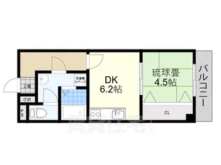 大阪府茨木市駅前1丁目【マンション】の間取り