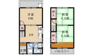 大阪府茨木市鮎川1丁目【一戸建】の間取り