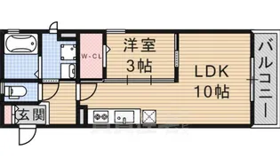 大阪府摂津市香露園【アパート】の間取り