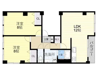 尼崎セントラルビル【4階】の間取り