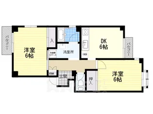 アドバンス内代【3階】の間取り