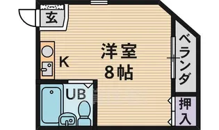 真幸マンション【4階】の間取り
