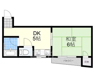 シカマハイツ【3階】の間取り