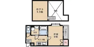 大阪府大阪市旭区森小路2丁目【マンション】の間取り